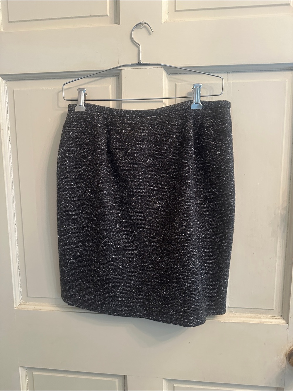 New Frontier Black Flecked Pencil Skirt